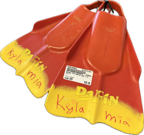 Vist Large View of Product Image Which is Used DaFin Underwater Fins Orange XXS