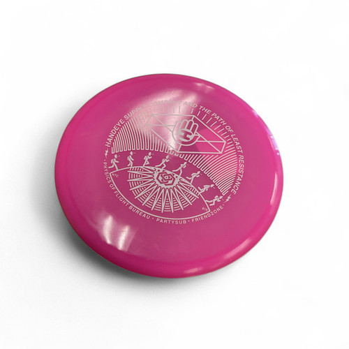 Vist Large View of Product Image Which is Used Dynamic Discs BOUNTY Disc Golf Mid Range Pink