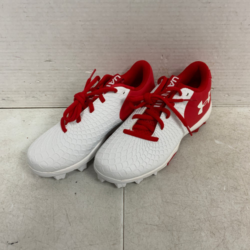 Vist Large View of Product Image Which is Used Under Armour BB/SB Cleats Red Junior 03
