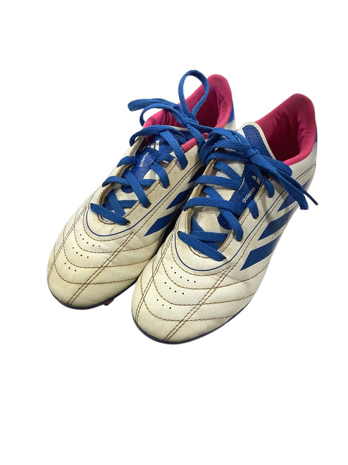 Vist Large View of Product Image Which is Used Adidas Soccer Cleats White Junior 01.5