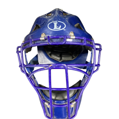 Vist Large View of Product Image Which is Used Louisville Slugger CATCHER HELMET Catchers Helmet w/Mask Royal Blue MD