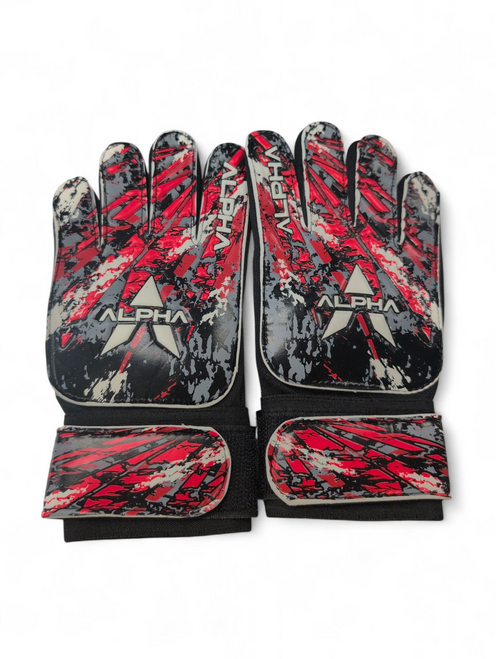 Vist Large View of Product Image Which is NEW ALPHA SOCCER GOALIE GLOVES Soccer Goalie Gloves Red 4
