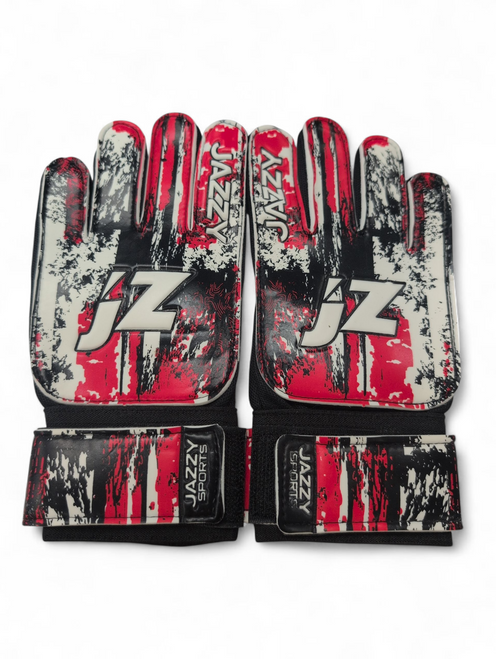 Vist Large View of Product Image Which is NEW JAZZY SOCCER GOALIE GLOVES Soccer Goalie Gloves Red 4