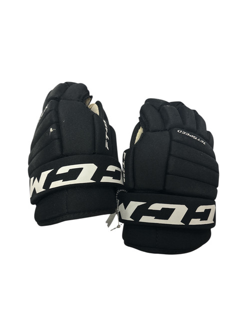 Used CCM FT455 Junior Gloves Black 10" 11732-S000358594 Vist Large View of Product Image Which is Used CCM FT455 Junior Gloves Black 10"