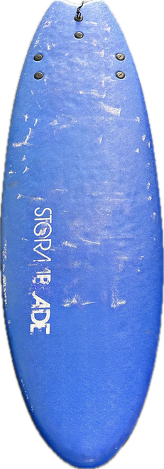 Vist Large View of Product Image Which is Used Storm Blade FOAM Surfboard Royal Blue 6Ft