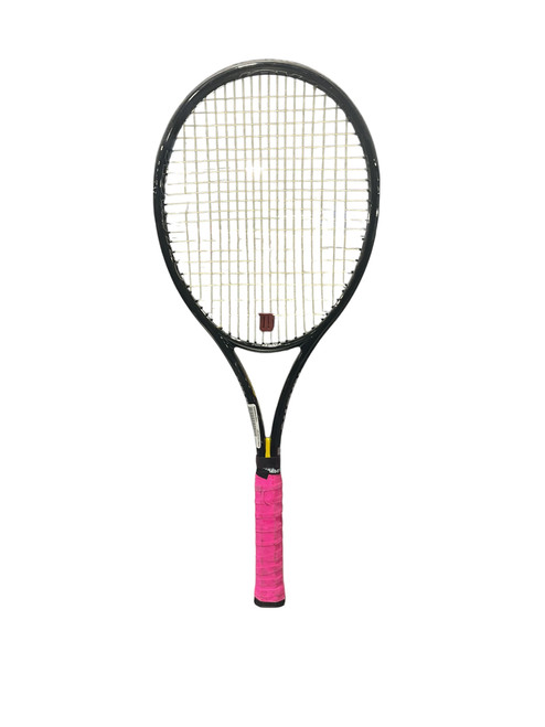 Vist Large View of Product Image Which is Used Pro Kennex MID KINETIC RACKET Adult Tennis Racquet Black 4 1/8"