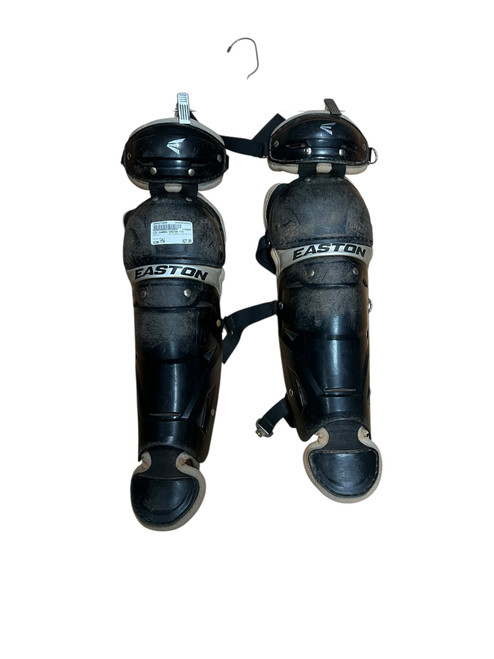 Vist Large View of Product Image Which is Used Easton LEG GUARDS EASTON YTH Catchers Leg Guards Black Youth