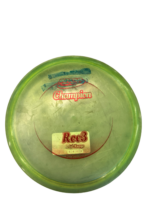 Vist Large View of Product Image Which is Used Innova ROC3 Disc Golf Mid Range Green