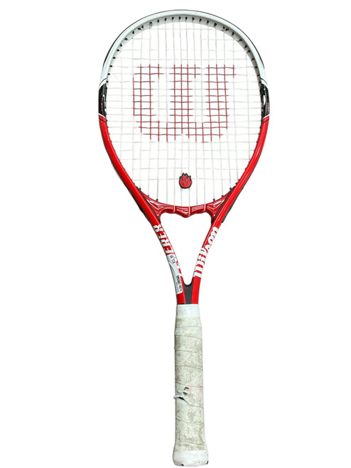 Vist Large View of Product Image Which is Used Wilson FEDERER Adult Tennis Racquet Red Unknown