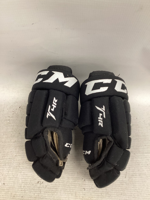 Vist Large View of Product Image Which is Used CCM T4R Junior Gloves Black 10"