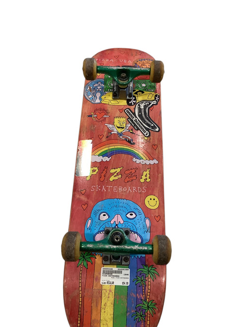 Used PIZZA SKATEBOARDS Complete Skateboard Pink Regular 11884-S000054399 Vist Large View of Product Image Which is Used PIZZA SKATEBOARDS Complete Skateboard Pink Regular
