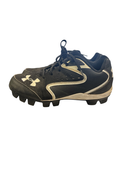 Vist Large View of Product Image Which is Used Under Armour BASEBALL CLEATS BB/SB Cleats Black Junior 05.5