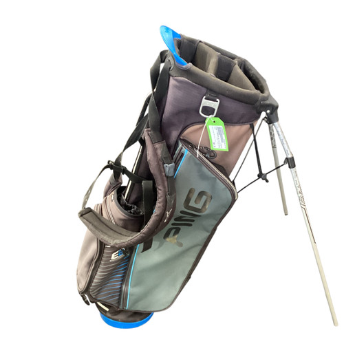 Vist Large View of Product Image Which is Used Ping 4 SERIES E2 Mens Stand Bag Black And Royal Blue