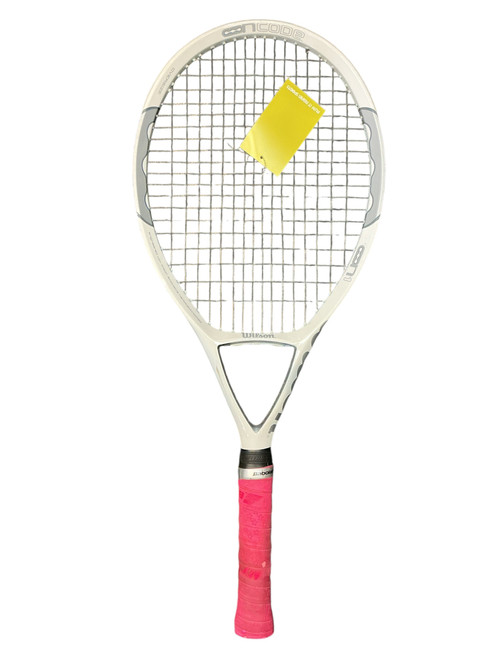 Vist Large View of Product Image Which is Used Wilson WILSON NCODE NTOUR Adult Tennis Racquet Orange 4 1/4"