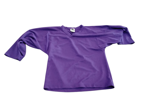 Used Hockey Practice Jersey Purple SM 11866-S000029999 Vist Large View of Product Image Which is Used Hockey Practice Jersey Purple SM