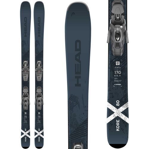 Vist Large View of Product Image Which is Built with a lightweight Graphene-infused wood composite core, these skis offer both stability and responsiveness. The Power Sidewall Jacket Construction and new durable topsheet shape ensure long-lasting performance, while the long, effective edge provides versatility for skiers of all abilities. Whether you're cruising or carving, the Kore X 80 delivers precision and control.