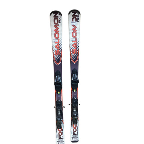 Vist Large View of Product Image Which is Used Salomon FOCUS Mens DH Ski/Binding White 135 cm