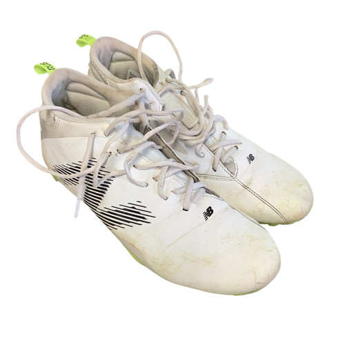 Vist Large View of Product Image Which is Used New Balance RUSH V4 LAX Cleats Mens White Senior 12