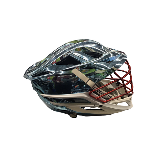 Vist Large View of Product Image Which is Used Cascade XRS PRO Lacrosse Helmet Chrome One Size