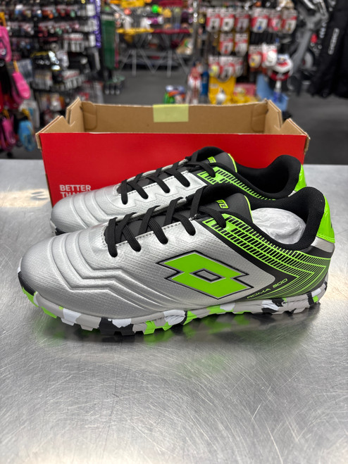 Used Lotto ROMA 500 Soccer Turf Shoes Grey Junior 06 10558-S000243453 Vist Large View of Product Image Which is Used Lotto ROMA 500 Soccer Turf Shoes Grey Junior 06
