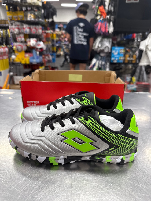 Vist Large View of Product Image Which is New Lotto ROMA 500 Soccer Turf Shoes Grey Senior 5