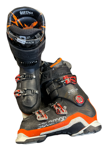 Vist Large View of Product Image Which is Used Salomon QST MAX 130 Mens DH Ski Boot Black 280 MP - M10 - W11