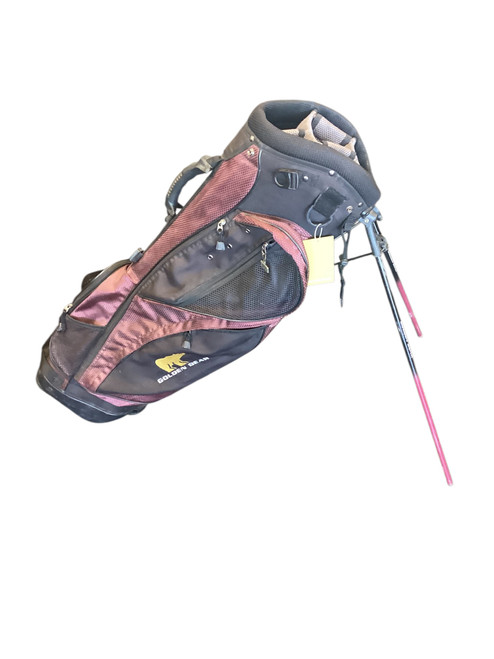 Vist Large View of Product Image Which is Used Golden Bear STAND BAG Mens Stand Bag Maroon
