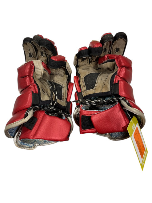 Vist Large View of Product Image Which is Used Warrior VAPORTEK Lacrosse Gloves Mens Red 13"