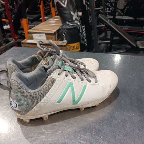 Vist Large View of Product Image Which is Used New Balance LAX Cleats Mens White Senior 7