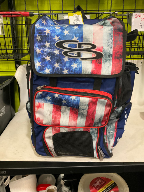 Used BoomBah BOOMBAH BACKPACK BB/SB Player Carry Bag White/Royal/Red 11790-S000050556 Vist Large View of Product Image Which is Used BoomBah BOOMBAH BACKPACK BB/SB Player Carry Bag White/Royal/Red