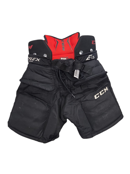 Vist Large View of Product Image Which is Used CCM E1.5 Youth Goalie Pant Black S/M