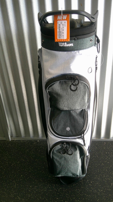 Vist Large View of Product Image Which is New WILSON CART BAG BLK/GRY