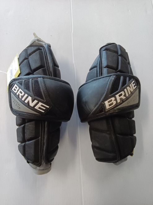 Vist Large View of Product Image Which is Used Brine Lacrosse Arm Pads/Guards Black LG