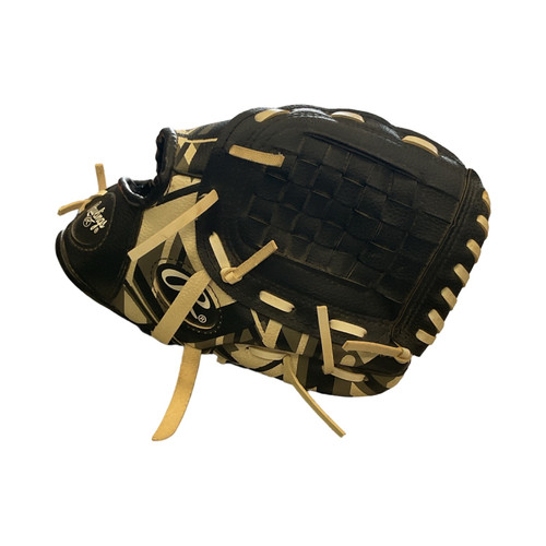 Vist Large View of Product Image Which is  Rawlings BASKET-WEB BB/SB Glove RH Throw Black 10 1/2"