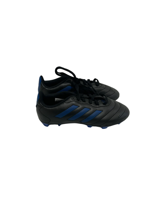 Vist Large View of Product Image Which is Used Adidas Goletto Jr 1.5 Soccer Cleats Black And Navy Blue