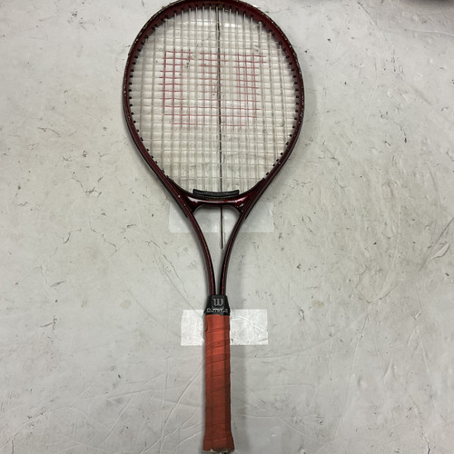 Used Wilson PRO Adult Tennis Racquet Red 4 1/4" 11855-S000193130 Vist Large View of Product Image Which is Used Wilson PRO Adult Tennis Racquet Red 4 1/4"