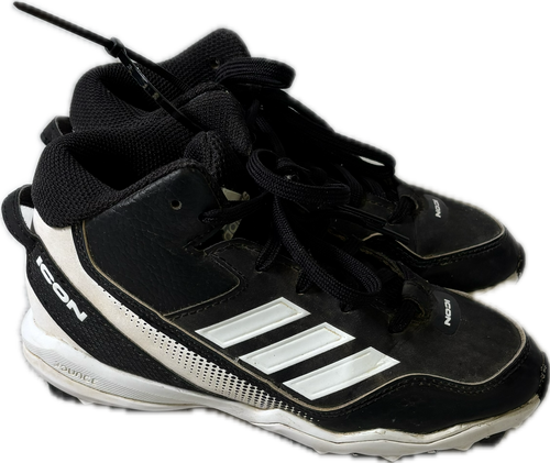 Vist Large View of Product Image Which is Used Adidas ICON BB/SB Cleats Black Youth 13.0
