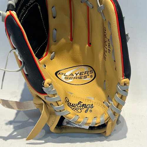 Vist Large View of Product Image Which is Used Rawlings PLAY SERIES 11INCH BB/SB Glove RH Throw Brown 10"