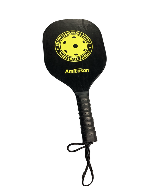 Vist Large View of Product Image Which is Used WOOD Pickleball Racquet Black