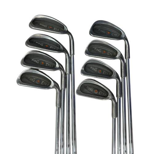 Used Ping EYE 2 ORANGE DOT Mens Iron Set RH 4I-SW 11471-S000164963 Vist Large View of Product Image Which is Used Ping EYE 2 ORANGE DOT Mens Iron Set RH 4I-SW