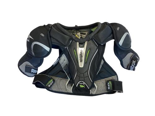 Vist Large View of Product Image Which is Used Reebok 9K FKS Senior Shoulder Pads SM
