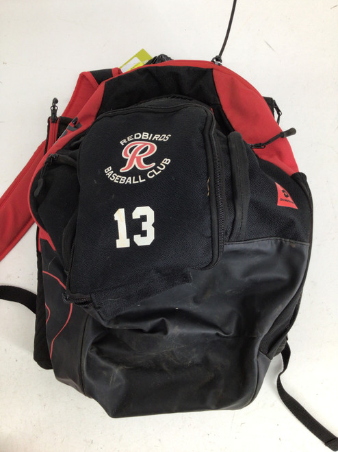 Vist Large View of Product Image Which is Used Demarini VOODOO OG BACKPACK BB/SB Player Backpack Red