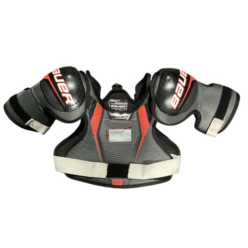 Vist Large View of Product Image Which is Used Bauer LIL SPORT Youth Shoulder Pads LG