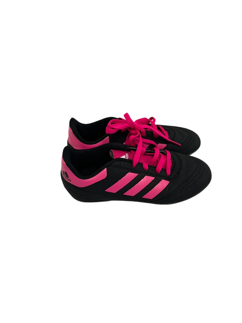 Vist Large View of Product Image Which is Used Adidas Goletto Jr 1 Soccer Cleats Black And Pink 