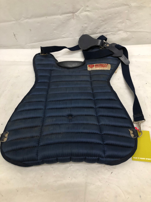 Used Schutt SCP-10 Catchers Chest Protector Navy Blue Intermed 11668-S000113684 Vist Large View of Product Image Which is Used Schutt SCP-10 Catchers Chest Protector Navy Blue Intermed