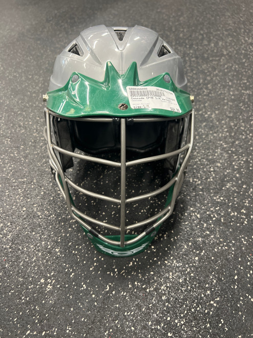 Vist Large View of Product Image Which is Used Cascade CPVR S/M Lacrosse Helmet Silver S/M