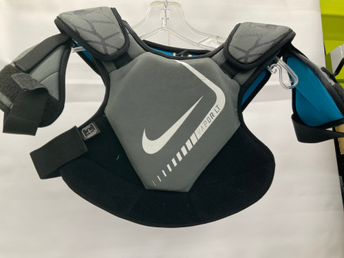 Vist Large View of Product Image Which is Used Nike VAPOR LT YOUTH Lacrosse Shoulder Pads Grey LG