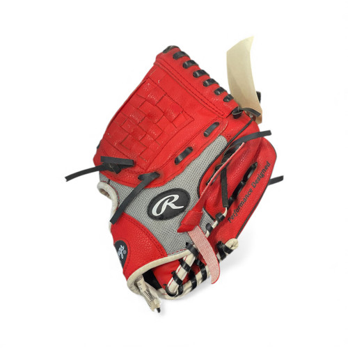 Vist Large View of Product Image Which is Used Rawlings PL10SS BB/SB Glove RH Throw Red 10"