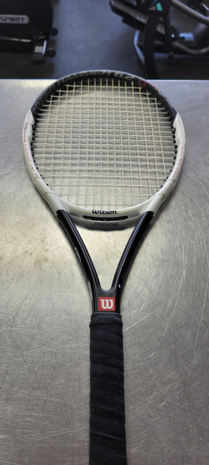 Vist Large View of Product Image Which is Used Wilson HYPER HAMMER 6.2 Adult Tennis Racquet None 4 3/8"
