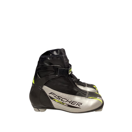 Vist Large View of Product Image Which is Used Fisher Boys NNN XC Ski Boots Kelly green JR-03